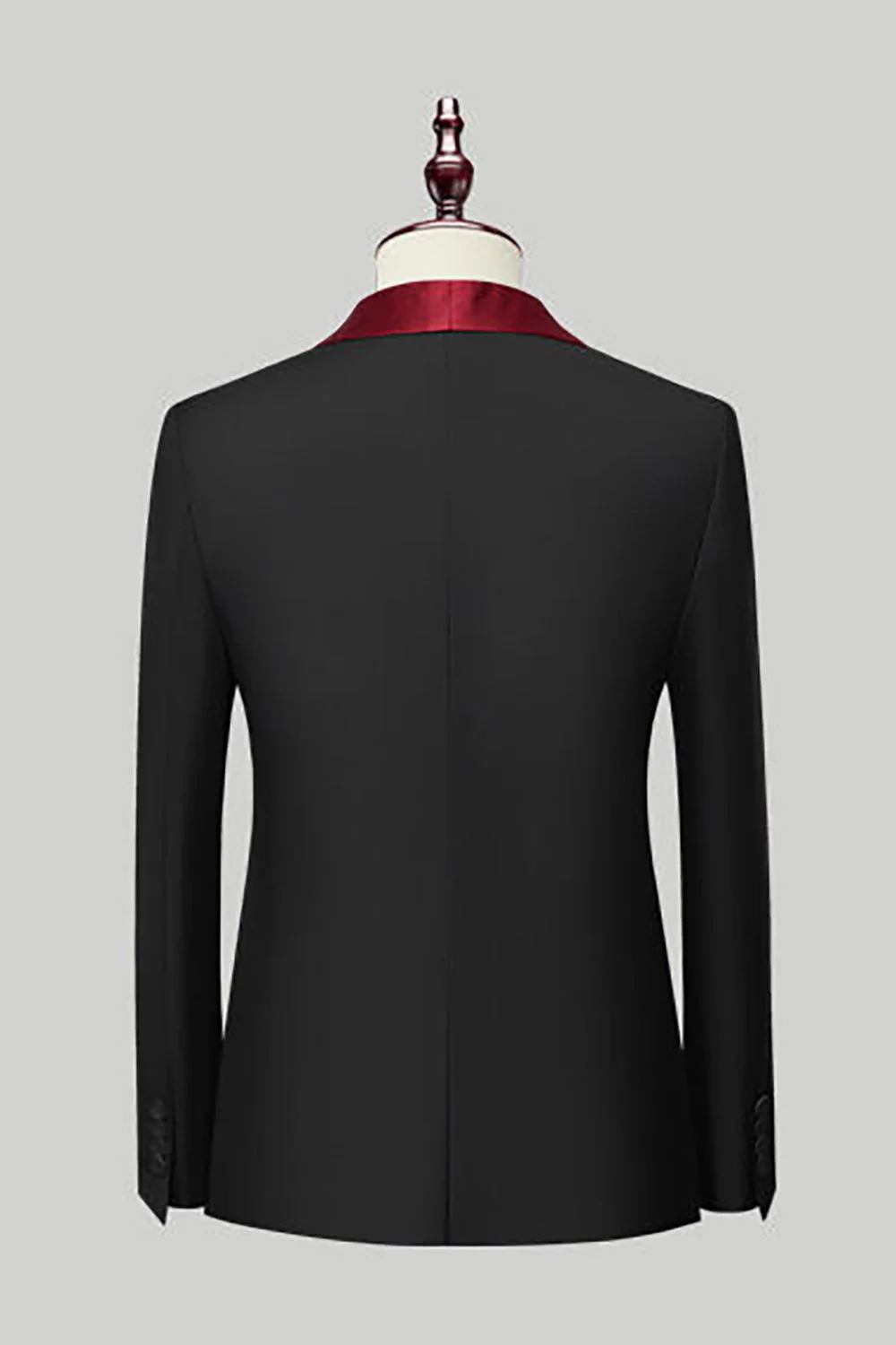 Black 3 Piece Shawl Lapel Men Suits - Image 4