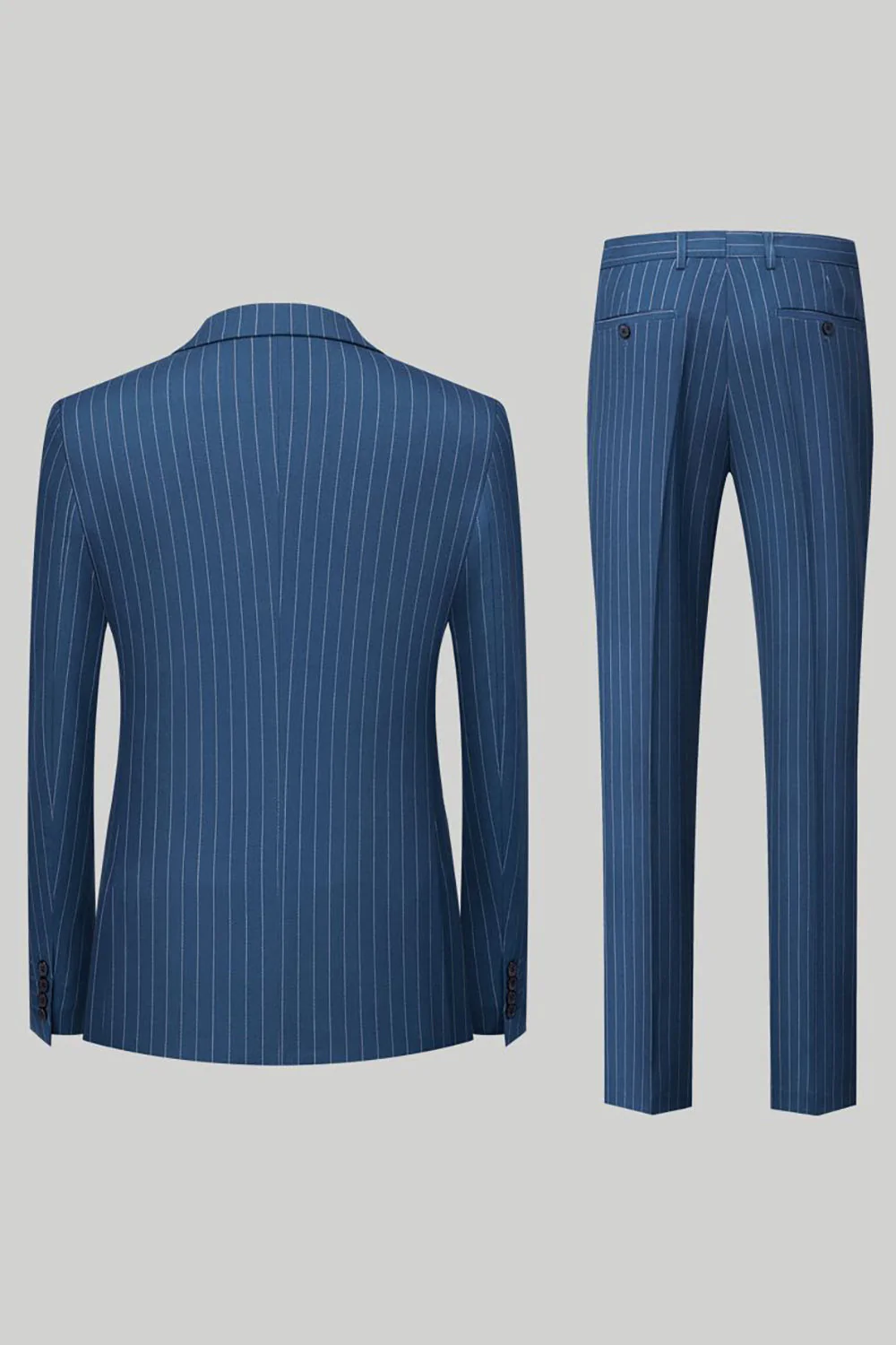Black Peak Lapel 2 Piece Men Suits - Image 10
