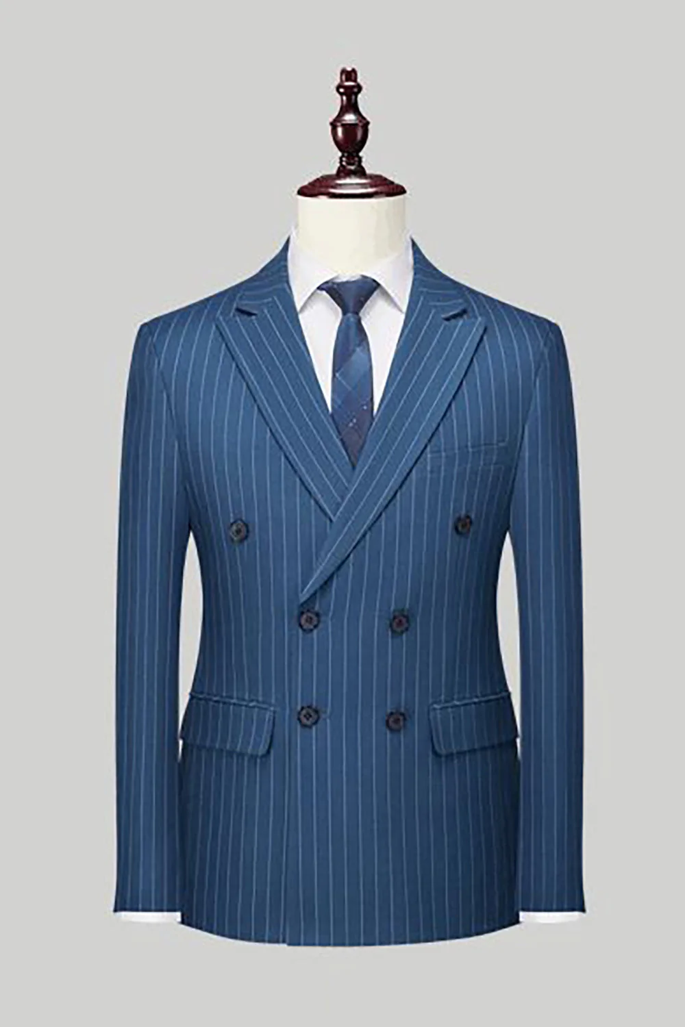 Black Peak Lapel 2 Piece Men Suits - Image 11