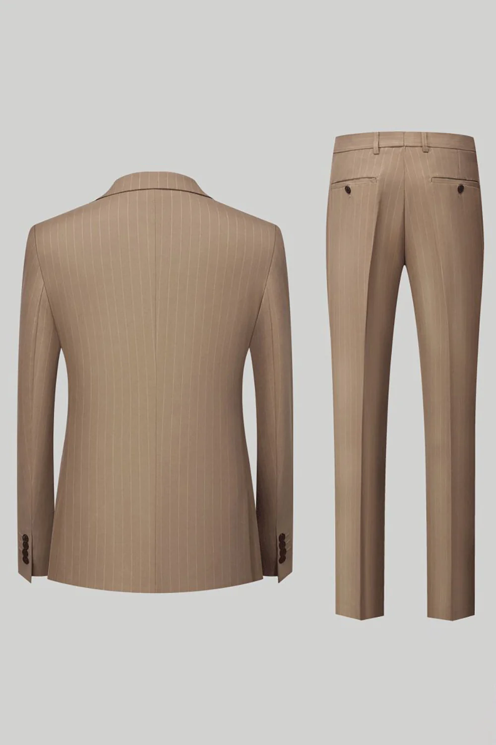 Black Peak Lapel 2 Piece Men Suits - Image 6