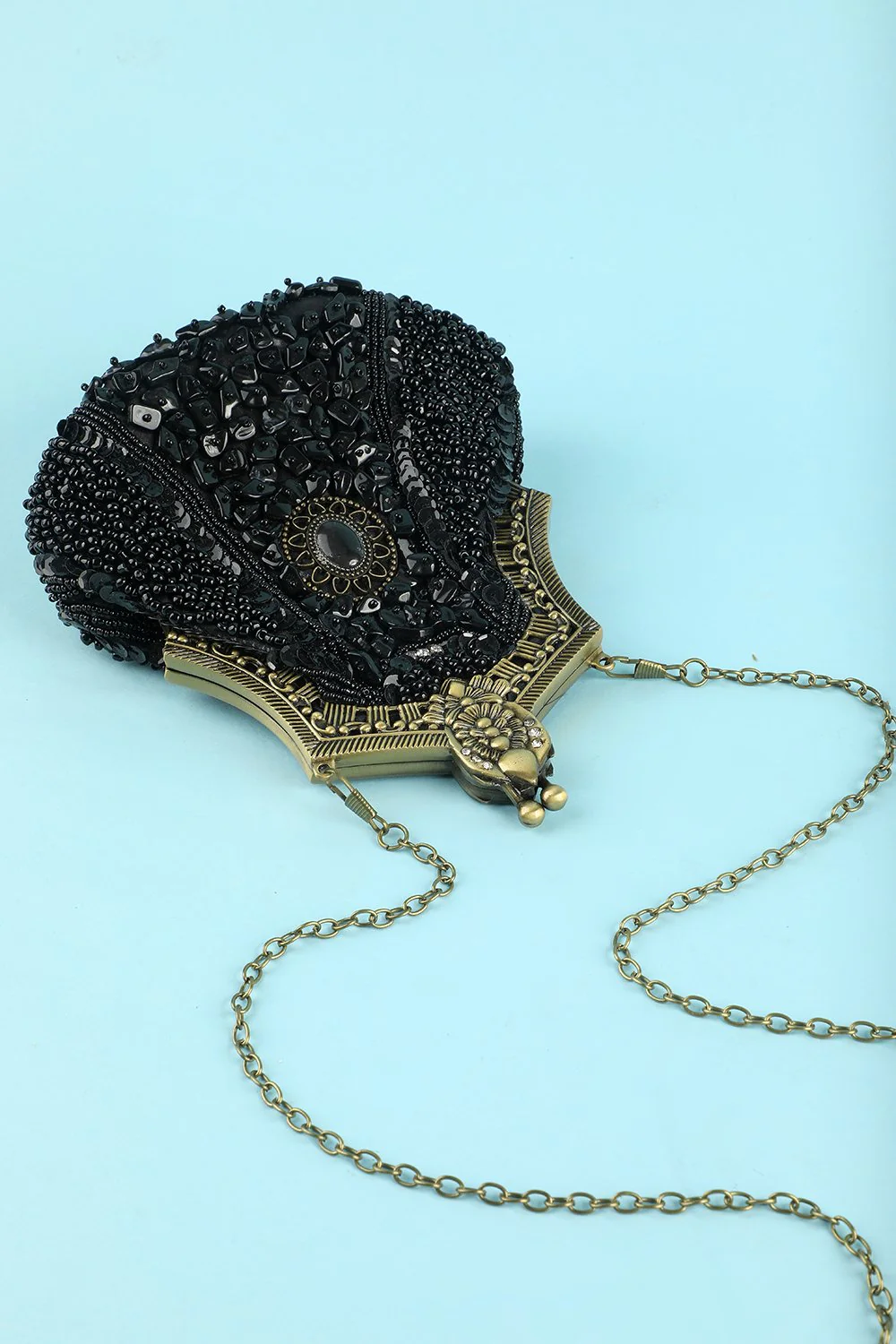 Black Vintage Evening Bag - Image 3