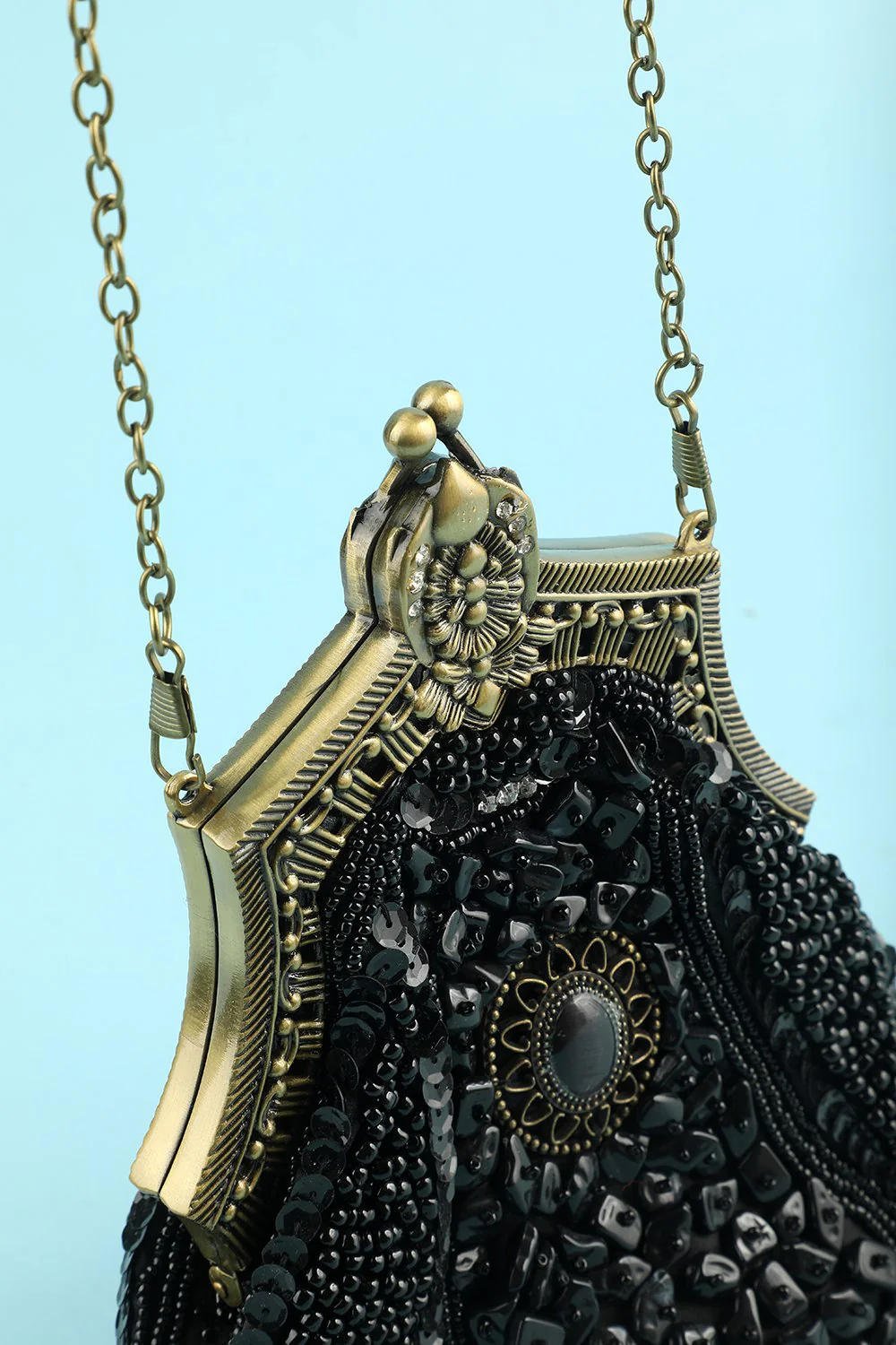 Black Vintage Evening Bag - Image 5