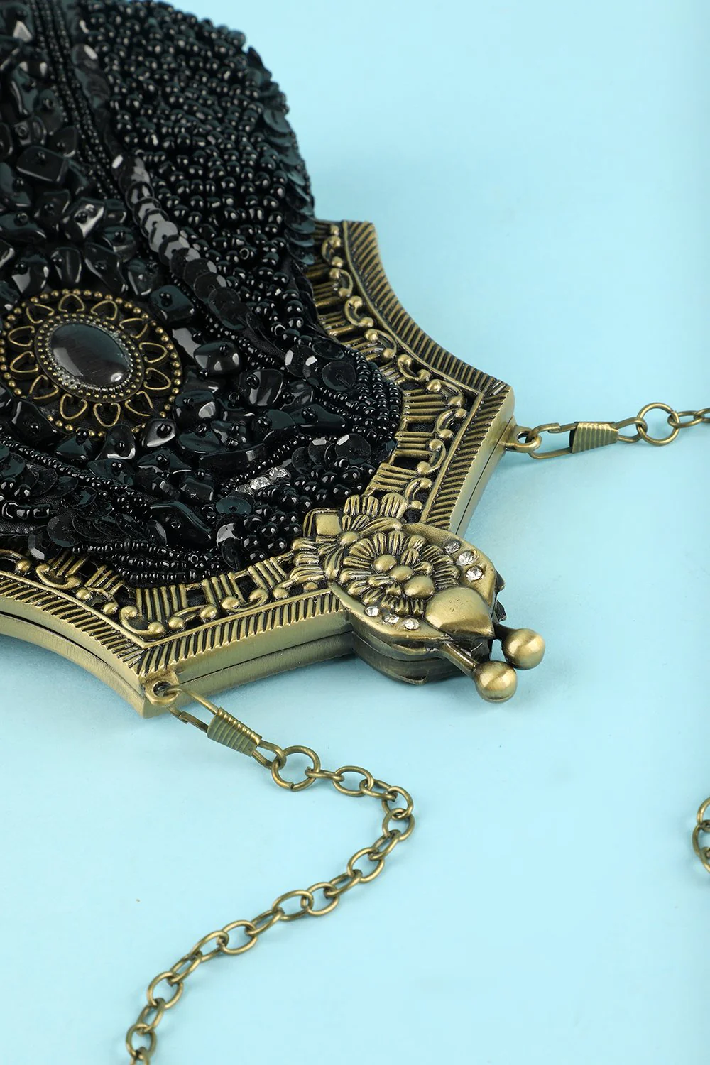 Black Vintage Evening Bag - Image 6