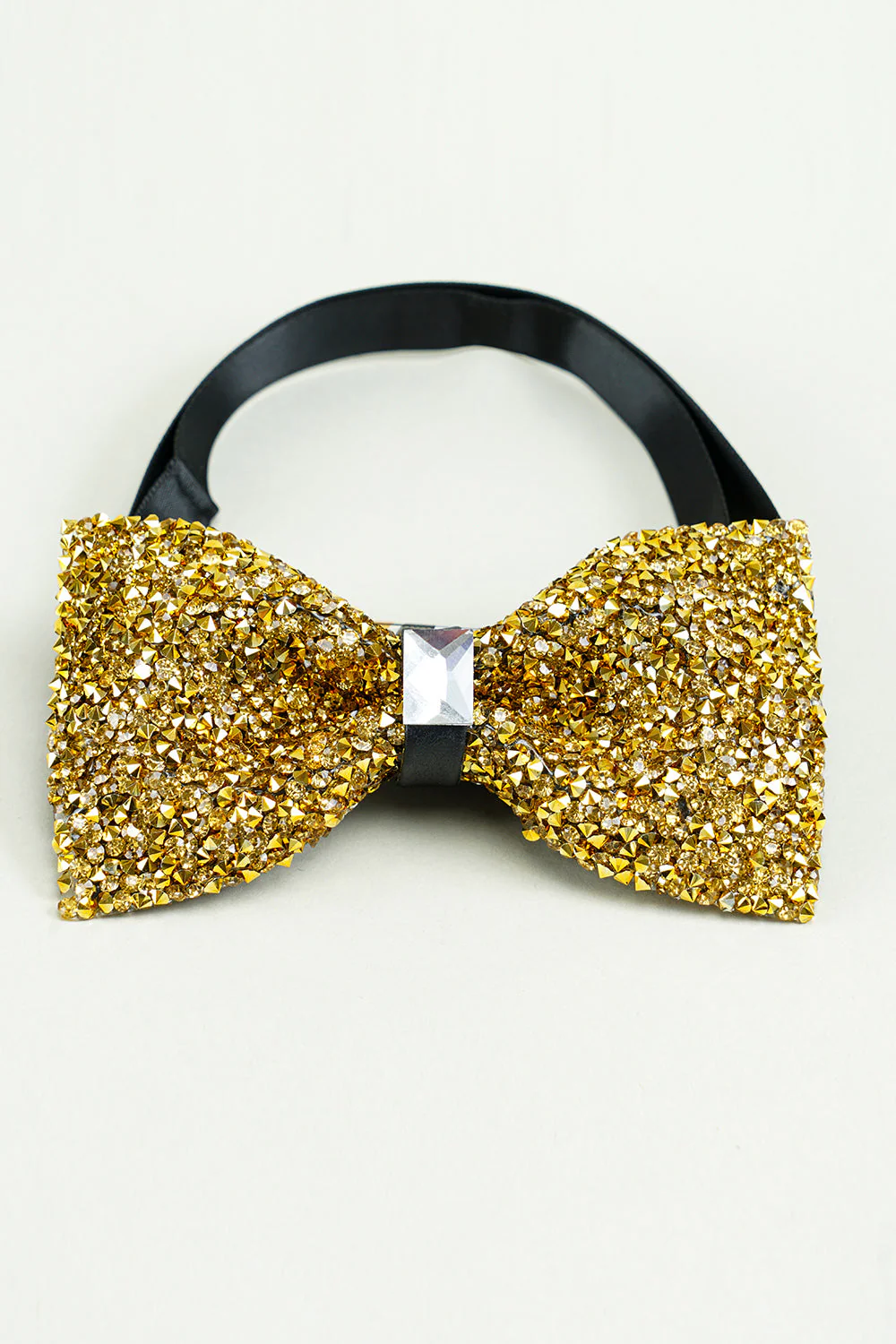 Golden Adjustable Bow Tie Formal Tuxedo Bowtie - Image 3