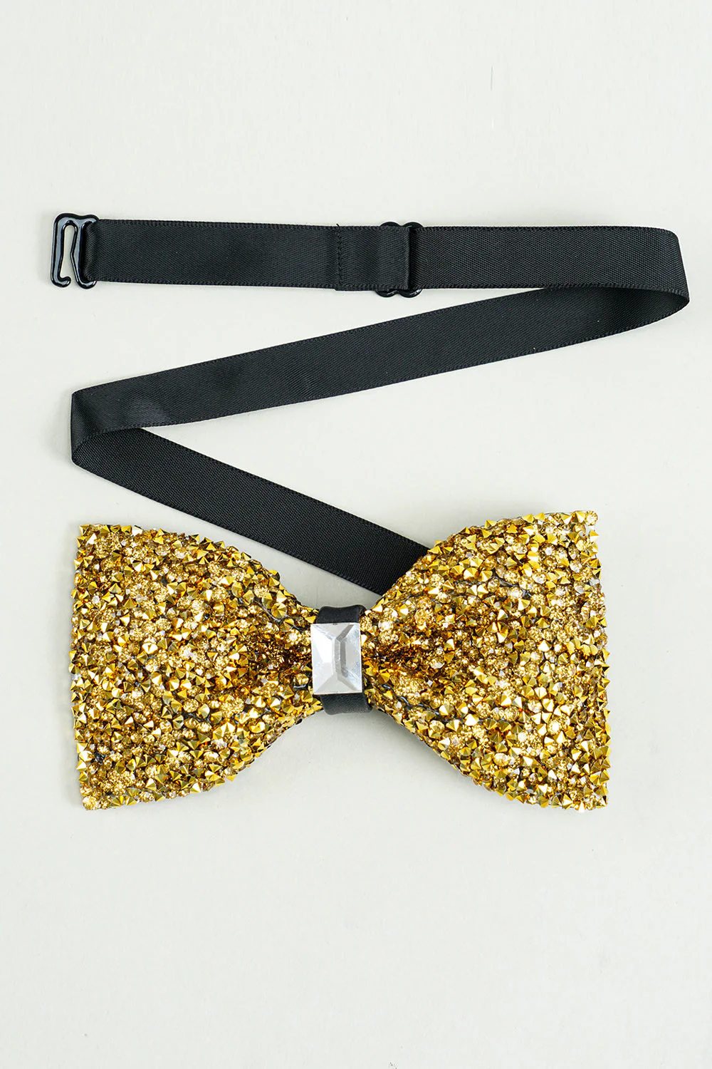 Golden Adjustable Bow Tie Formal Tuxedo Bowtie - Image 4