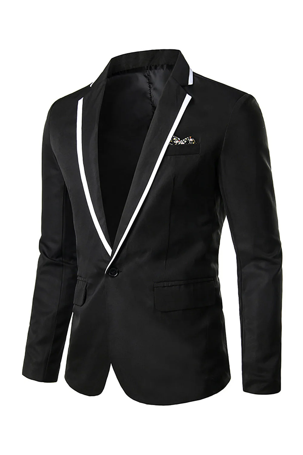 Pink Notched Lapel Men Prom Blazer - Image 5