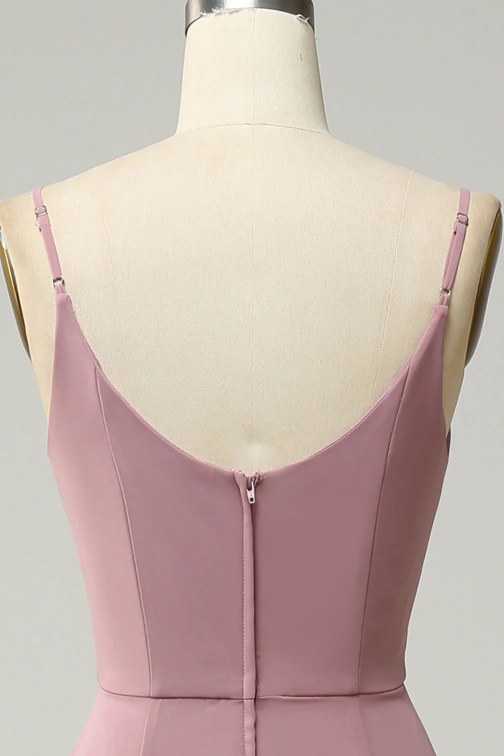 Spaghetti Straps A Line Sleeveless Long Bridesmaid Dress - Image 6